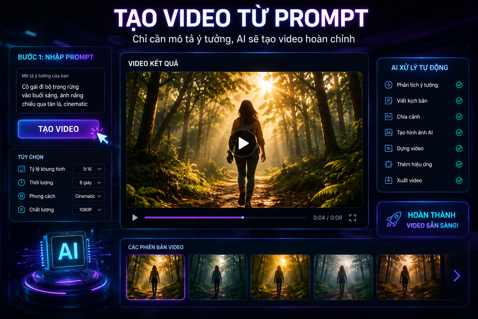 Tạo Video Từ Prompt